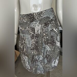 Anthropologie Antik Batik Silve Sequin Skirt- (S) BEAUTIFUL!